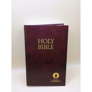 Holy Bible Placed By The Gideons NKJV Red Letter EUC